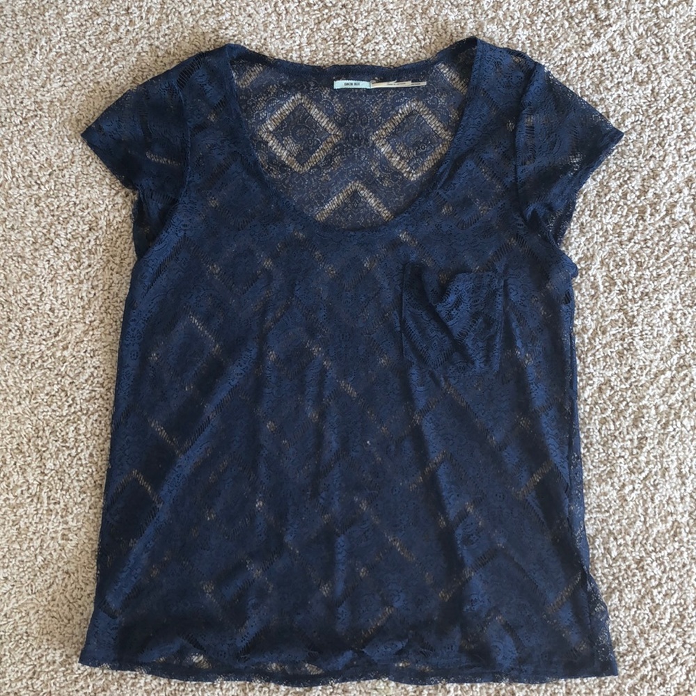 Lace Kimchi Blue Shirt